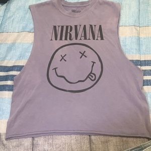 Nirvana faded muscle shirt
